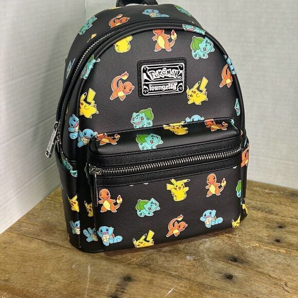 Loungefly‎ Pokemon Starters Mini Backpack pikachu purse unisex new - Picture 1 of 9